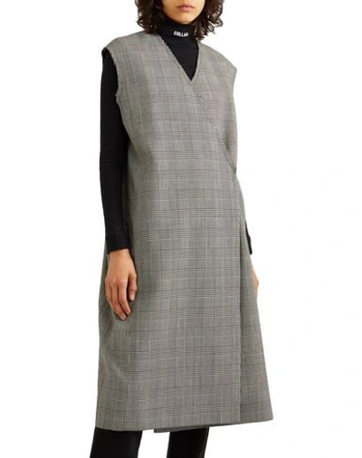 Shop Vetements Woman Overcoat & Trench Coat Grey Size M Virgin Wool