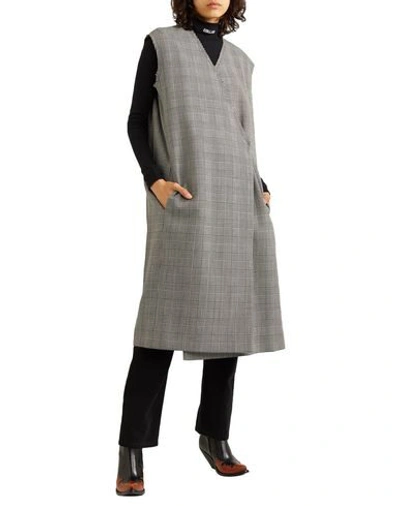 Shop Vetements Woman Overcoat & Trench Coat Grey Size M Virgin Wool