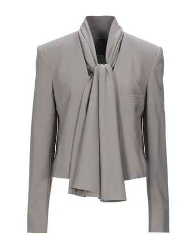 Shop Tibi Suit Jackets In Grey