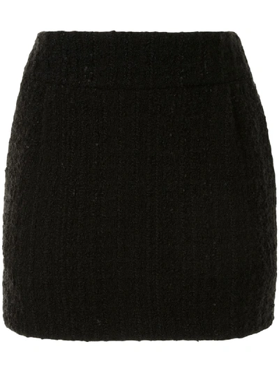 Shop Alexandre Vauthier Tweed Mini Skirt In Black