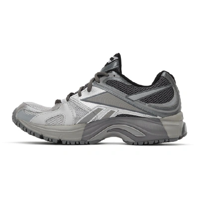 Shop Vetements Grey Reebok Edition Runner 200 Sneakers