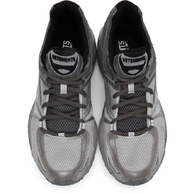 Shop Vetements Grey Reebok Edition Runner 200 Sneakers