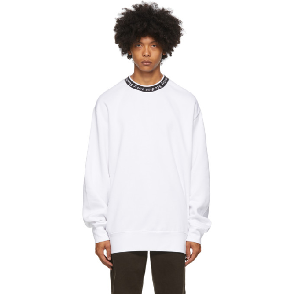 acne studios white sweatshirt