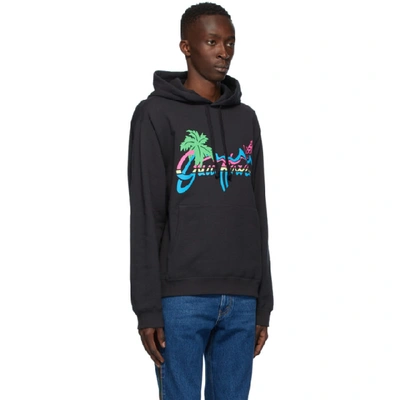 Shop Gucci Black  Hawaii Hoodie In 1142 Medley