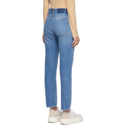 Shop Mm6 Maison Margiela Blue Straight-leg Jeans In 981 Denim