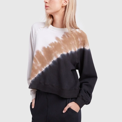 Shop Electric & Rose Echo Wash Ronan Pullover In  Onyx/amber/cloud