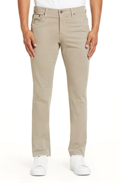 Shop Ag Everett Sud Slim Straight Fit Pants In Stormy Sand