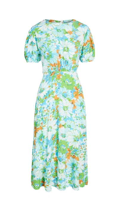 Shop Faithfull The Brand Beline Midi Dress In Gardone Floral Print