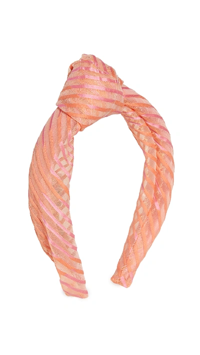 Shop Eugenia Kim Karyn Headband In Orange/pink