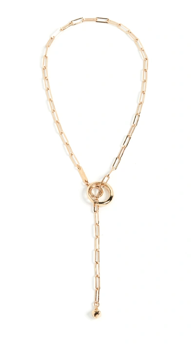 Shop Isabel Marant Ring Necklace In Dore