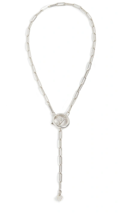 Shop Isabel Marant Ring Necklace In Silver