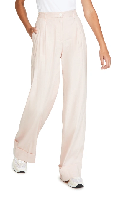 Shop Rag & Bone Ivy Linen Pants In Mulberry Spritz