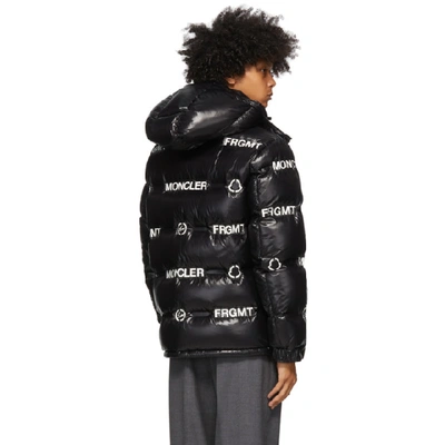 Moncler Genius Moncler X Fragment Hiroshi Fujawara Allover Print Down Jacket  In 999 Black | ModeSens