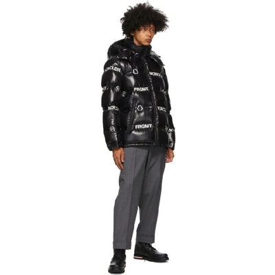 Moncler Genius Moncler X Fragment Hiroshi Fujawara Allover Print Down  Jacket In 999 Black | ModeSens