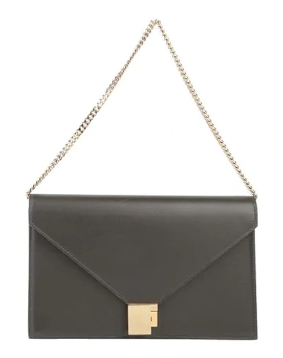 Shop Victoria Beckham Handbag In Dark Brown