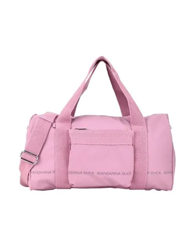 Shop Mandarina Duck Duffel Bags In Pink