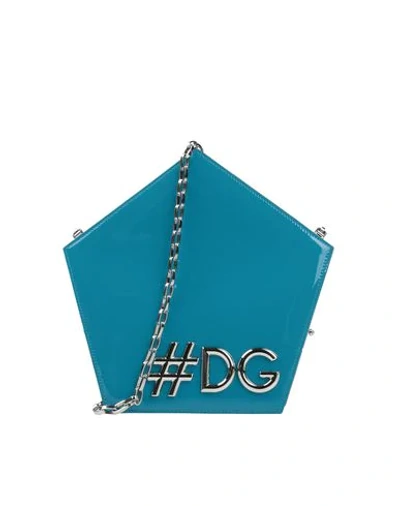 Shop Dolce & Gabbana Handbags In Turquoise