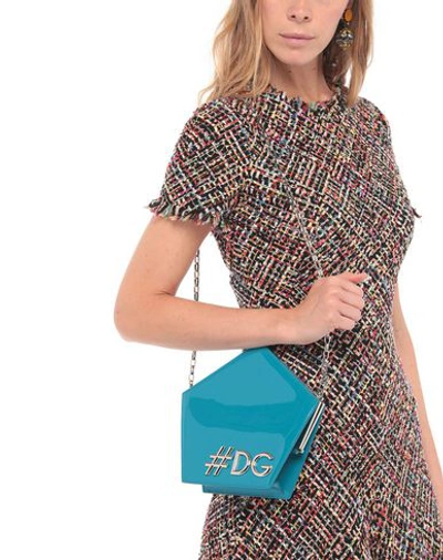 Shop Dolce & Gabbana Handbags In Turquoise