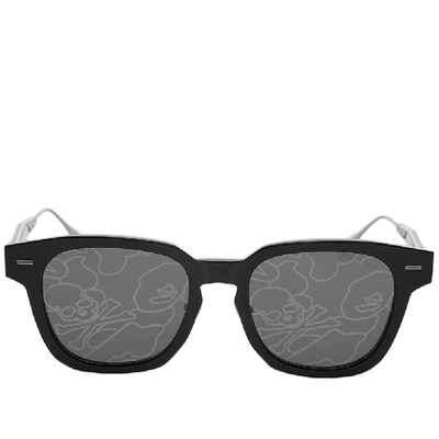 Shop A Bathing Ape Eyewear X Mastermind World Bmj003 V2.0 Sunglasses In Black