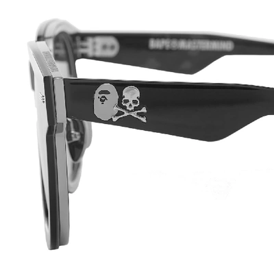 Shop A Bathing Ape Eyewear X Mastermind World Bmj003 V2.0 Sunglasses In Black