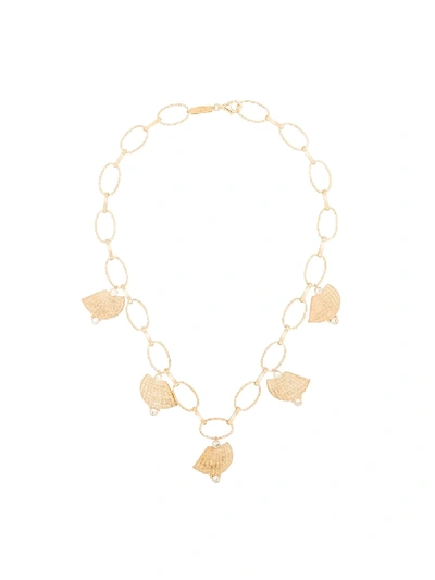 Shop Apples & Figs Crown Shells Treasure 18kt Necklace In Gold