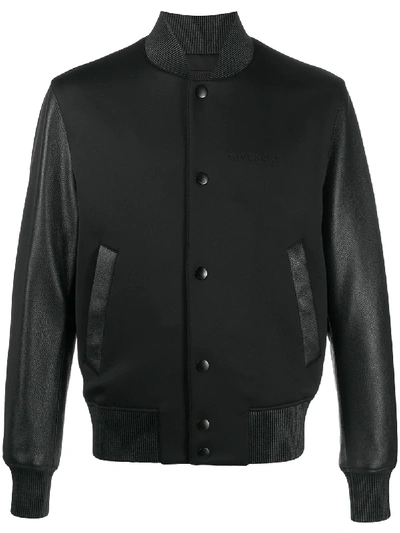 Shop Givenchy Logo-detail Bomber Jacket In Black