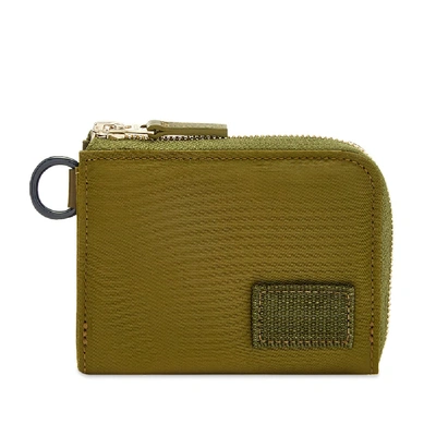 Shop Sacai X Porter Nylon Wallet In Green