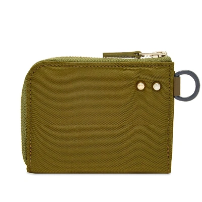 Shop Sacai X Porter Nylon Wallet In Green