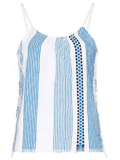 Shop Lemlem Mizan Stripe-pattern Camisole In Blue