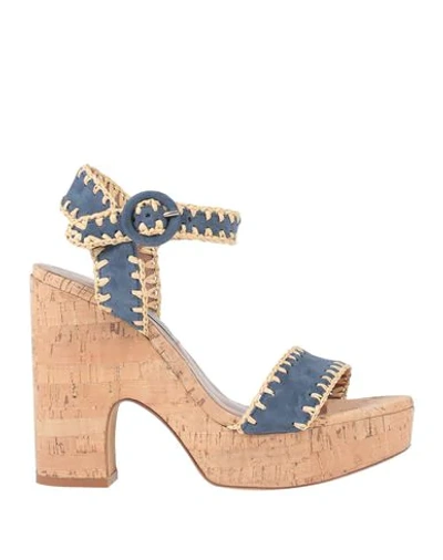 Shop Tabitha Simmons Sandals In Blue