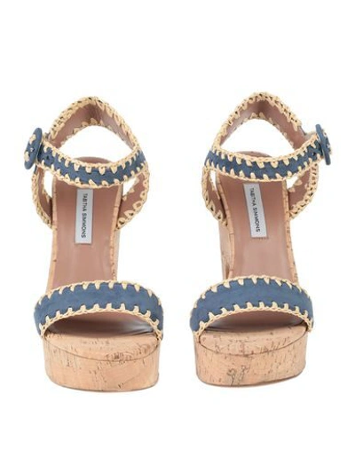 Shop Tabitha Simmons Sandals In Blue