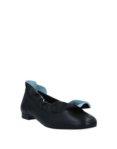 Shop Fendi Ballet Flats In Black
