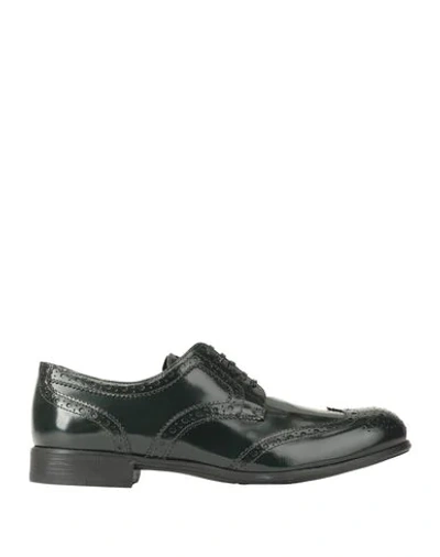 Shop Dolce & Gabbana Laced Shoes In Dark Green