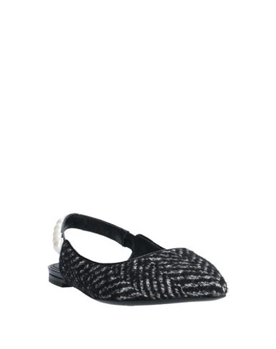 Shop Dolce & Gabbana Woman Ballet Flats Black Size 6.5 Soft Leather, Textile Fibers