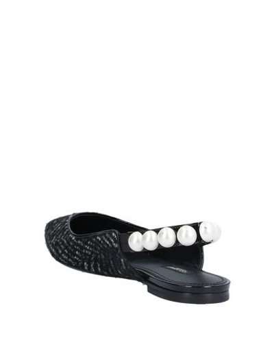 Shop Dolce & Gabbana Woman Ballet Flats Black Size 6.5 Soft Leather, Textile Fibers