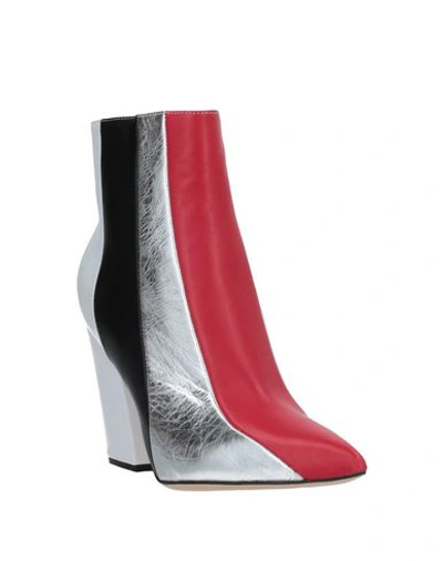 Sergio Rossi Ankle Boots In Red