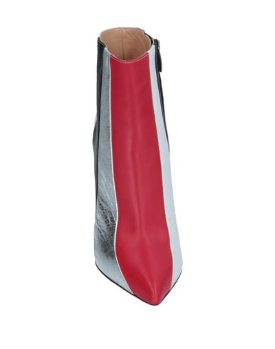 Sergio Rossi Ankle Boots In Red