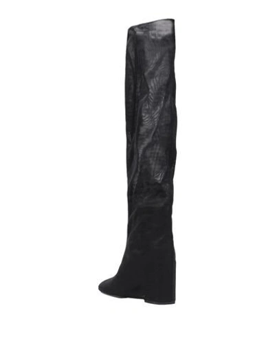 Shop Mm6 Maison Margiela Knee Boots In Black