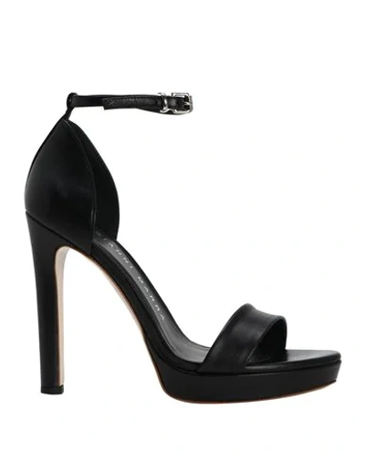 Shop Gianni Marra Sandals In Black