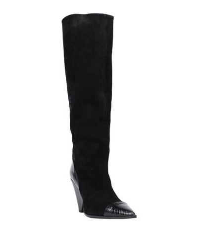 Shop Anna F. Boots In Black