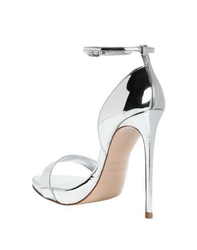Shop Le Silla Woman Sandals Silver Size 6 Soft Leather