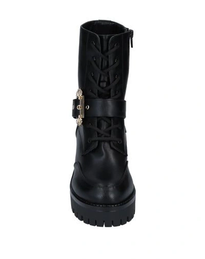 Shop Versace Jeans Ankle Boots In Black
