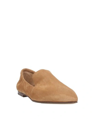 Shop Pomme D'or Loafers In Camel