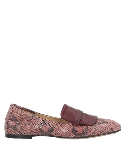 Shop Pomme D'or Loafers In Pastel Pink