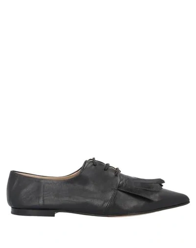 Shop Pomme D'or Lace-up Shoes In Black