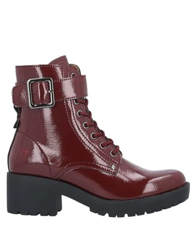 Shop Docksteps Ankle Boots In Maroon