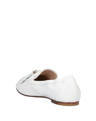 Shop Tod's Woman Loafers White Size 7 Soft Leather