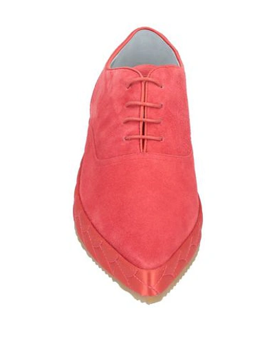 Philippe Model Lace-up Shoes In Red