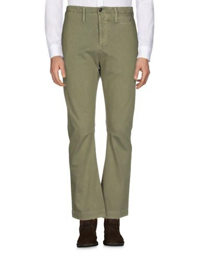 Shop Novemb3r Casual Pants In Military Green