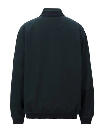 Shop Bugatti Sweater With Zip In Dark Green